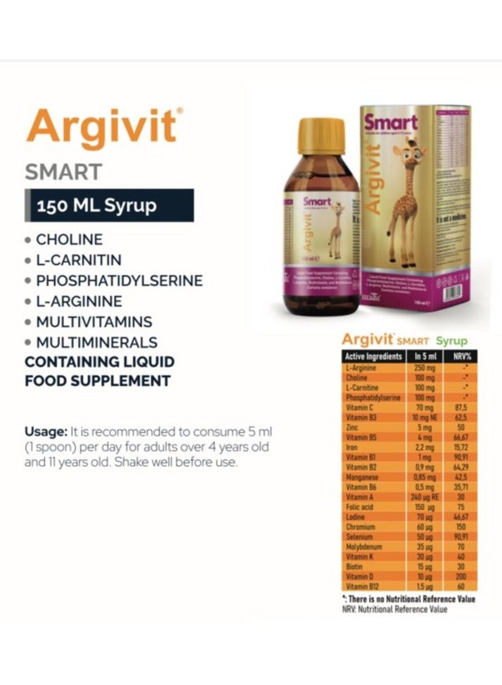 Argivit Smart Syrup 150ml - Image 3