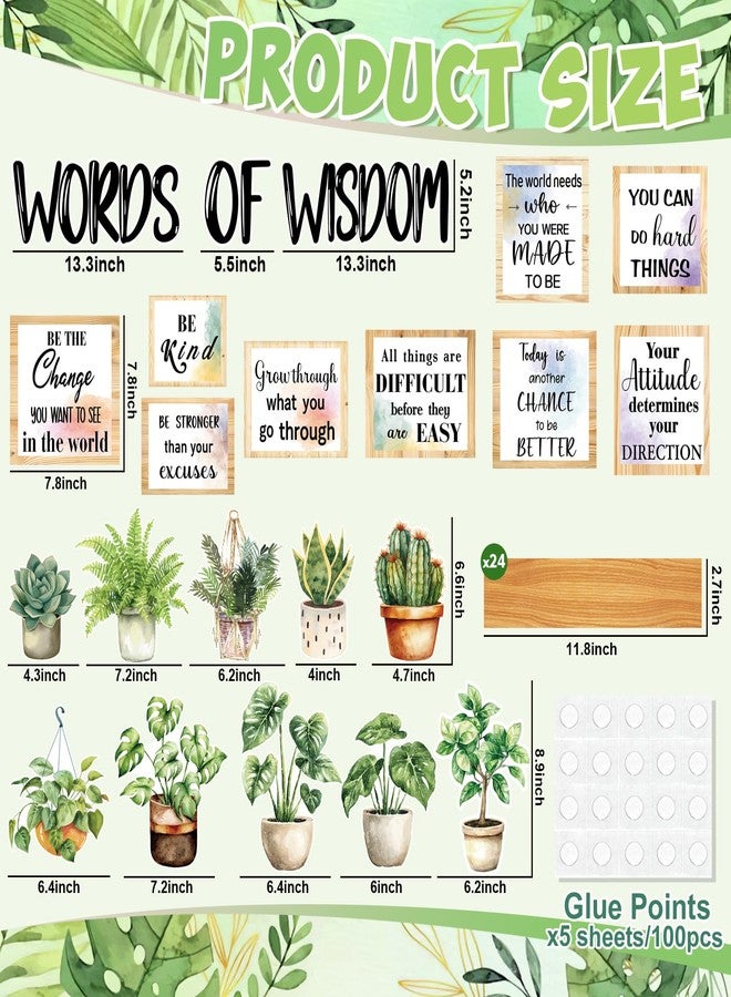Hedeey Bookshelf Bulletin Board Set Classroom Bulletin Board Sets Back to School Plant Motivational Classroom Decor Reading Bulletin Board Set for School Office Home Library Classroom Wall Supplies - Image 2