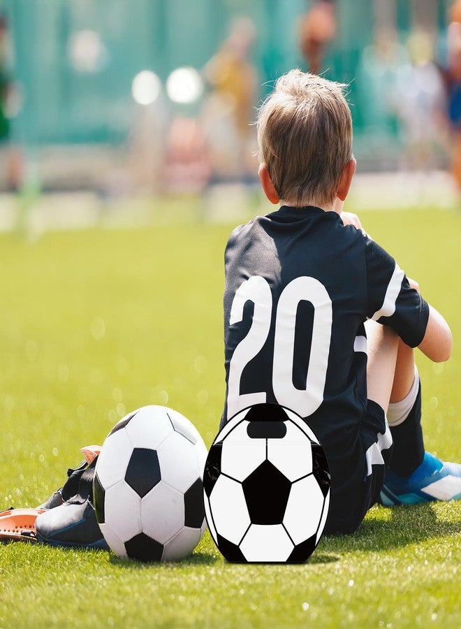 BLSUREFYX 24pcs Soccer Party Snack Bags Soccer Themed Sealed Candy Bag with Handle Reusable Soccer Goodie Bag with Stand-up Bottom for Kid Teen Toddler Adult Soccer Party Sport Game Day Practice Race Training - Image 4