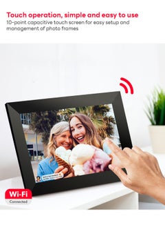 Sharpdo WIFI Digital Photo Frame, 10.1 inch Smart Electronic Picture Frame with 1280*800 IPS Touch Screen, Built-in 16 GB Memory, Share Moments Instantly via App  - Image 4