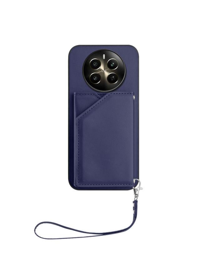 اس-توب جراب لهاتف Realme 12+ 5G / P1 5G بملمس الجلد وأربع فتحات للبطاقات مع حزام معصم - Image 2