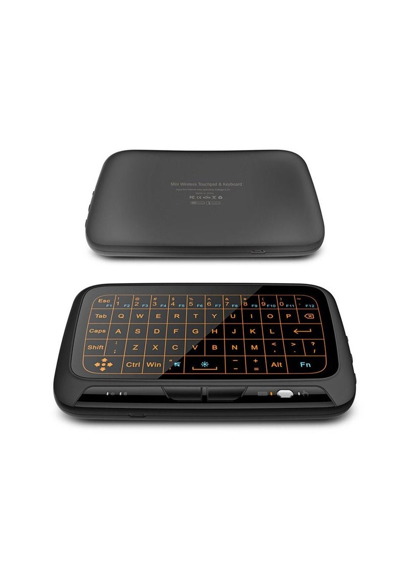 Generic 2.4GHz Backlit Mini Wireless Keyboard Full Touchpad with Backlight Remote Control for PC Android TV Box - H18 Plus  - Image 3