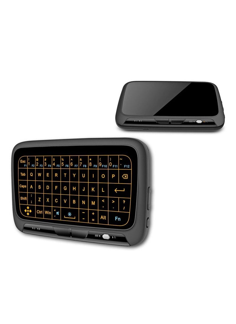 Generic 2.4GHz Backlit Mini Wireless Keyboard Full Touchpad with Backlight Remote Control for PC Android TV Box - H18 Plus  - Image 2
