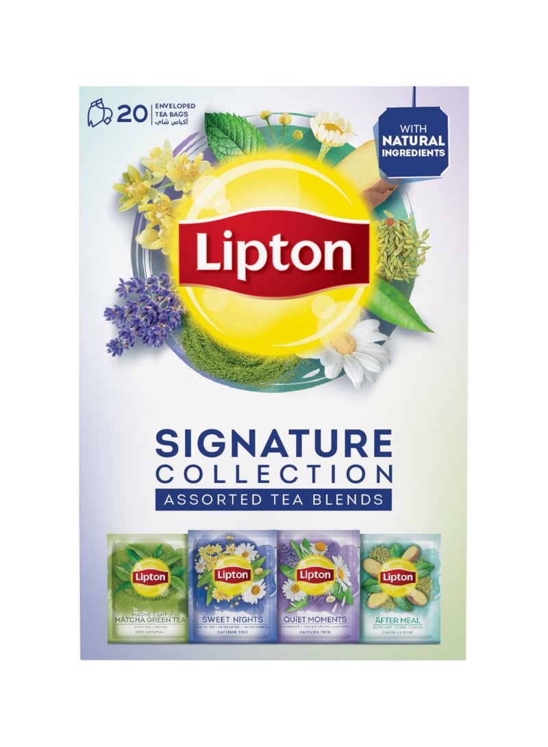Lipton Signature Collection Herbal Infusions Multi-Flavour Assorted Pack - Image 1