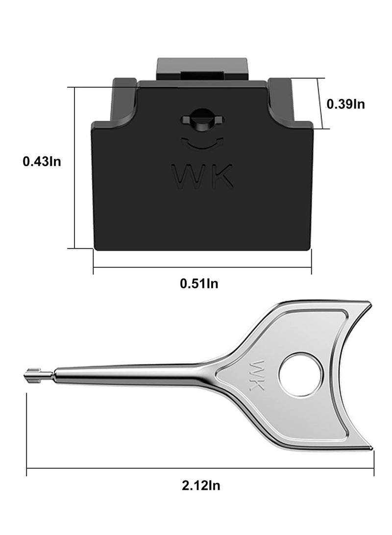 12Pcs RJ45 Port Lock and Dust Cover with Key, Protects Ethernet Ports, Compatible with All RJ45 Devices, White  - Image 4