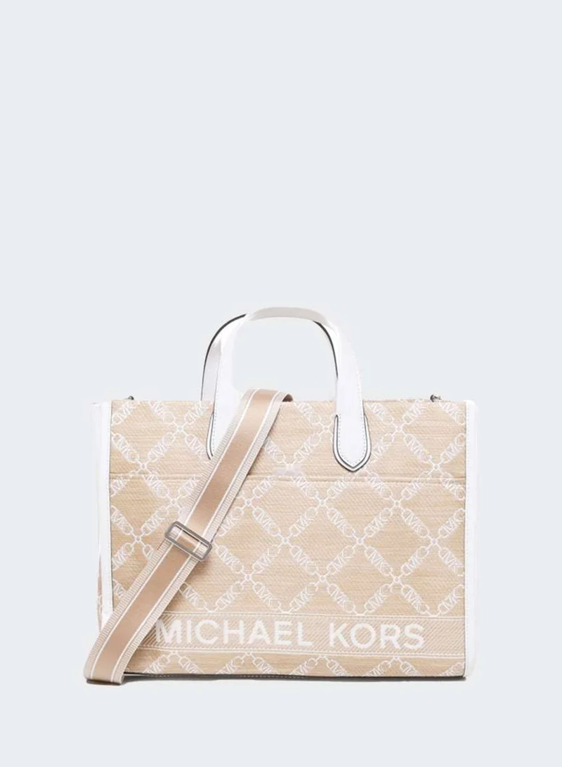 Michael Kors Large Gigi Monogram Jacquard Tote Bag