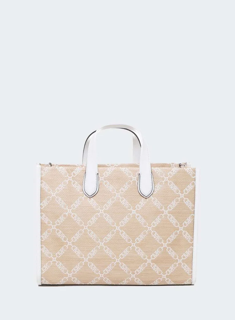 Michael Kors Large Gigi Monogram Jacquard Tote Bag