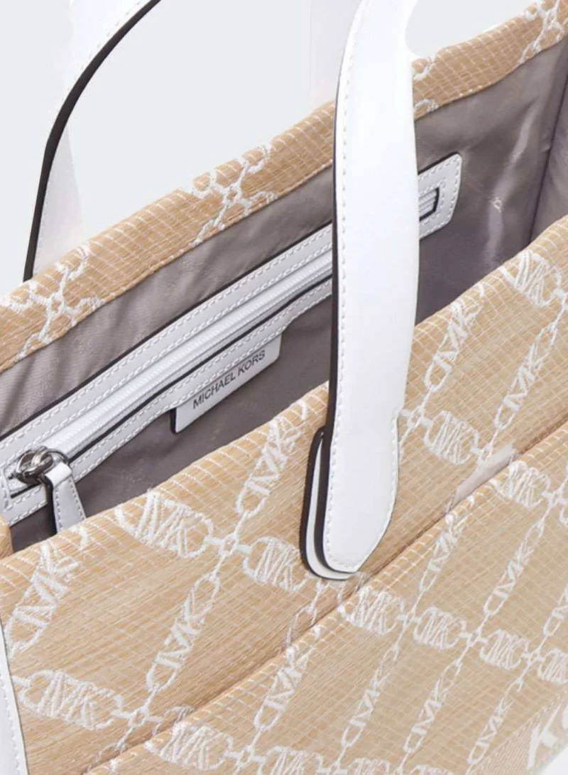Michael Kors Large Gigi Monogram Jacquard Tote Bag