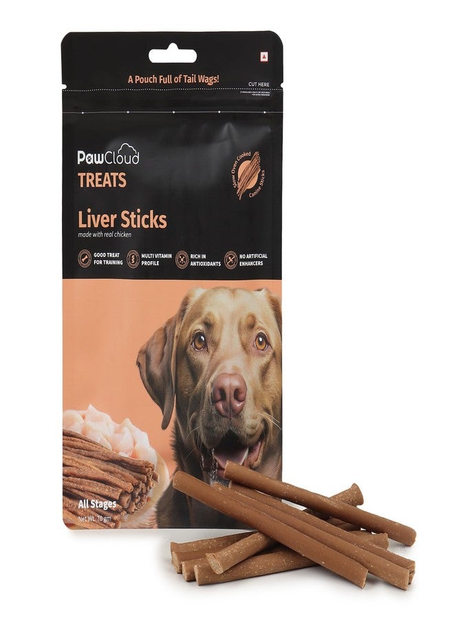 PawCloud Dog Soft Chew Stick Treats - Liver with Chicken, 70 gm - Image 3