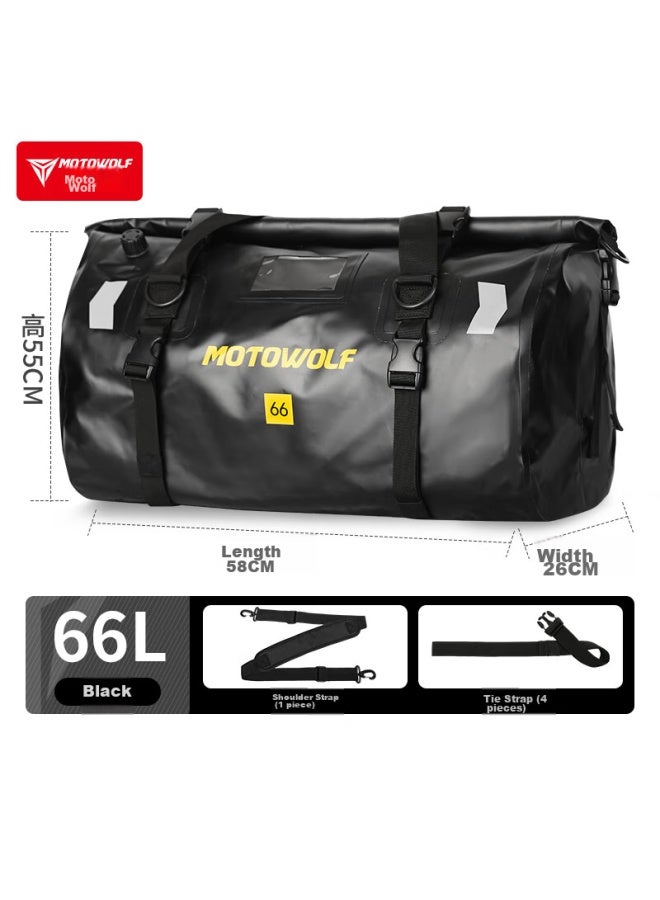 Motowolf Motorcycle Riding Rear Tail Bag, Rider Equipment, Racing Bike, Motorcycle Travel, Men's Waterproof Backpack, Motorcycle Saddle Bag - Image 1