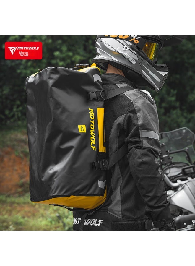 Motowolf Motorcycle Riding Rear Tail Bag, Rider Equipment, Racing Bike, Motorcycle Travel, Men's Waterproof Backpack, Motorcycle Saddle Bag - Image 3