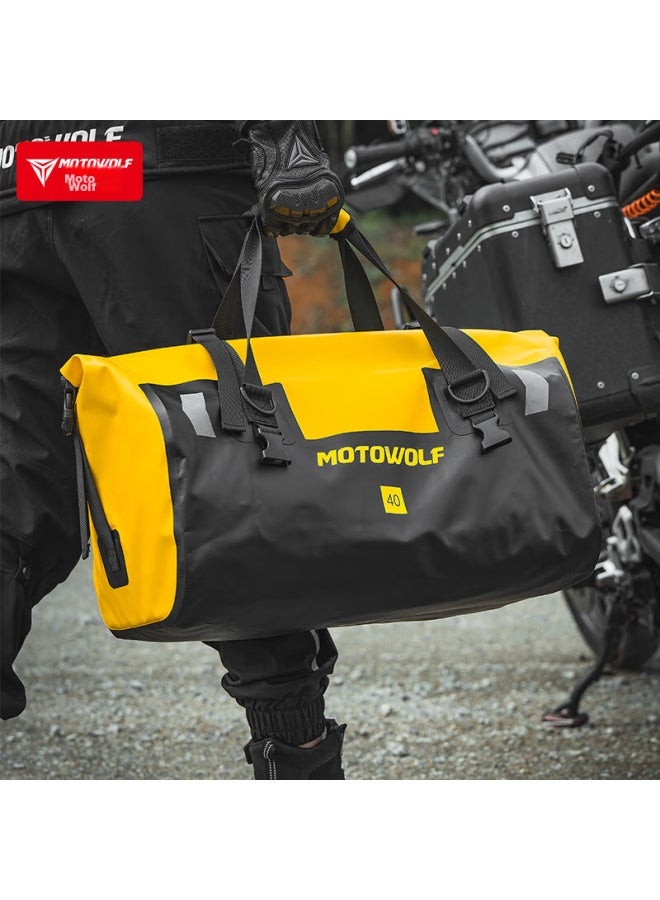 Motowolf Motorcycle Riding Rear Tail Bag, Rider Equipment, Racing Bike, Motorcycle Travel, Men's Waterproof Backpack, Motorcycle Saddle Bag - Image 4