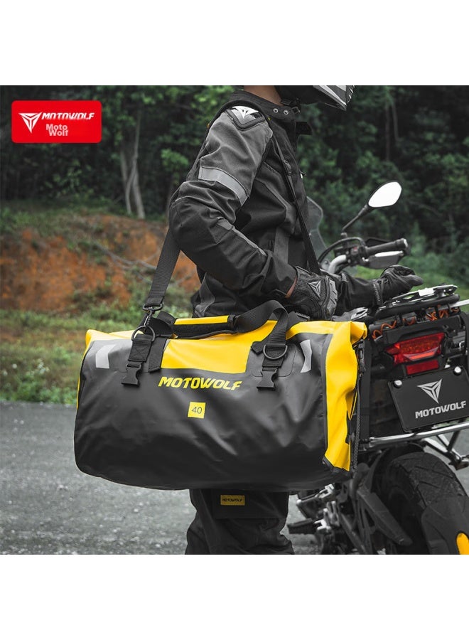 Motowolf Motorcycle Riding Rear Tail Bag, Rider Equipment, Racing Bike, Motorcycle Travel, Men's Waterproof Backpack, Motorcycle Saddle Bag - Image 2