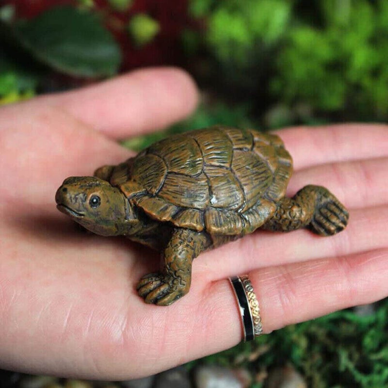 TEAMWILL 2X Turtle Outdoor Statue Tortoise Garden Figurine Home Decor Sculpture Ornament - Image 3