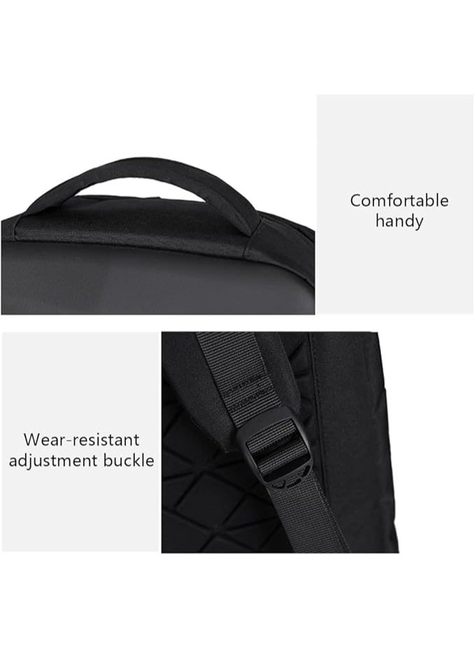 TDOO 15.6 Inch Hard Shell Laptop Backpack, Anti-Theft Waterproof Business Travel Computer Backpack, Black Gaming Laptop Bag with USB Port and Password Lock… - Image 4