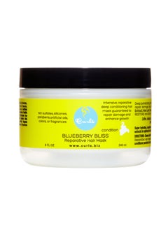 Curls Curls Blueberry Bliss Reparative Hair Mask - 8 fl oz, Deep Conditioning, Repair, Protect, Restore, Detangle and Moisturize, For All Types 