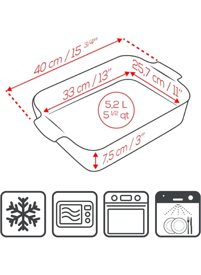 Peugeot Appolia Rectangular Oven Dish 40cm Slate - Image 4