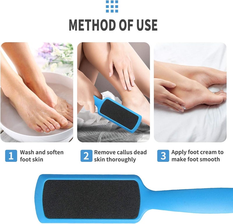 F-U Store Pedicure Foot Files Callus Remover with Double Sided Feet Rasp for Dead Skin Professional Scrubber for Feet (3 Pack) - Image 5