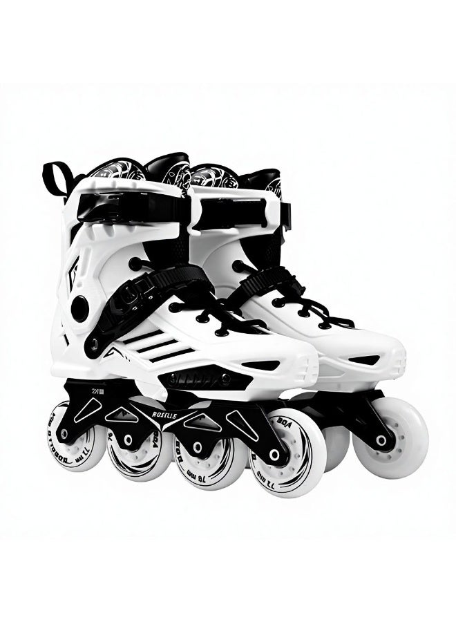 ROSELLE Inline Skates for Women Men, Outdoor Street Blades Roller Adult Male Female, Professional Fitness Roller Skates Blades for Unisex - Image 1