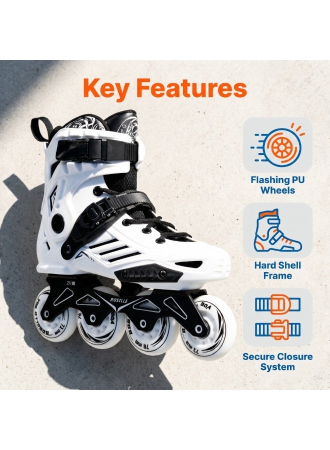 ROSELLE Inline Skates for Women Men, Outdoor Street Blades Roller Adult Male Female, Professional Fitness Roller Skates Blades for Unisex - Image 2