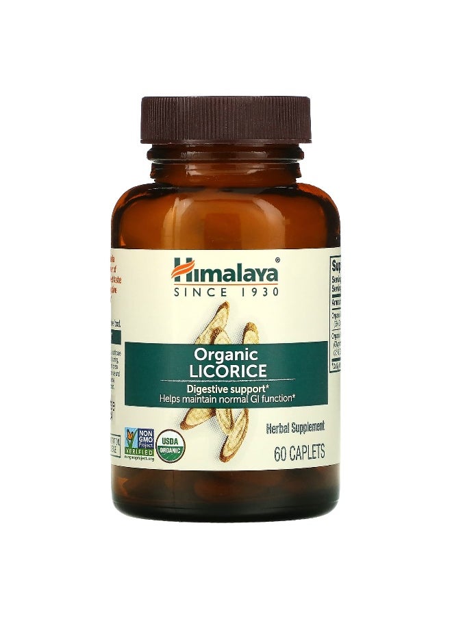 Himalaya Himalaya, Organic Licorice, Digestive Support, 60 Caplets  - Image 3