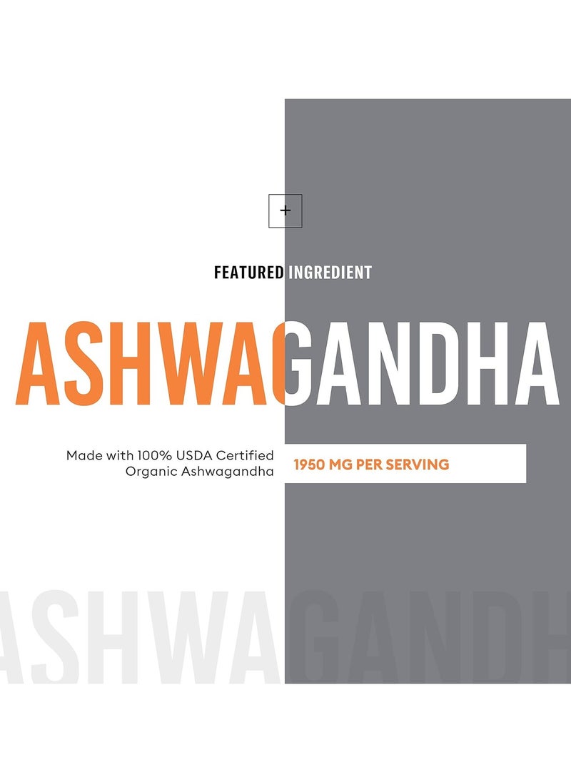 Physician's CHOICE Ashwagandha 1950mg Organic Root Powder 90 Veggie Capsules  - Image 3