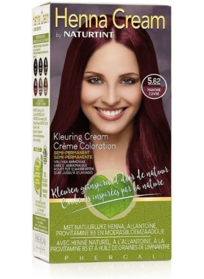 NATURTINT - Henna Cream | Semi-Permanent Hair Colour Cream | 5.62 Mahogany - Image 1