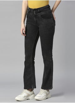 HIGH STAR Women Black Jeans  - Image 2
