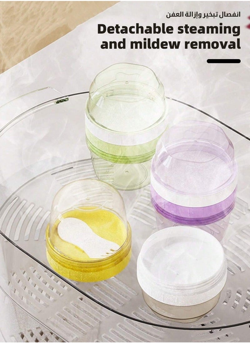 3 PCS Double-Layer Baby Food Containers, Reusable Infant Food Storage Jars, Small Snack Container, On and Go Cups for Infant & Babies & Students, Microwave & Dishwasher Friendly