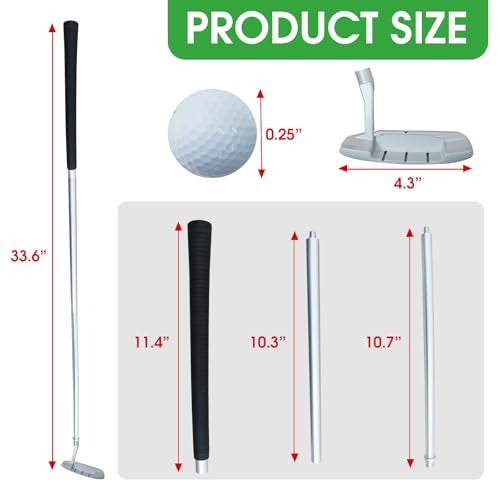Golfupp Golf Putter - Golf Putters Right Handed for Beginner Youth, Mini Golf Clubs Set - 33" Right-Hand putters with 2 Standard Double Layer Construction Golf Balls - Image 3