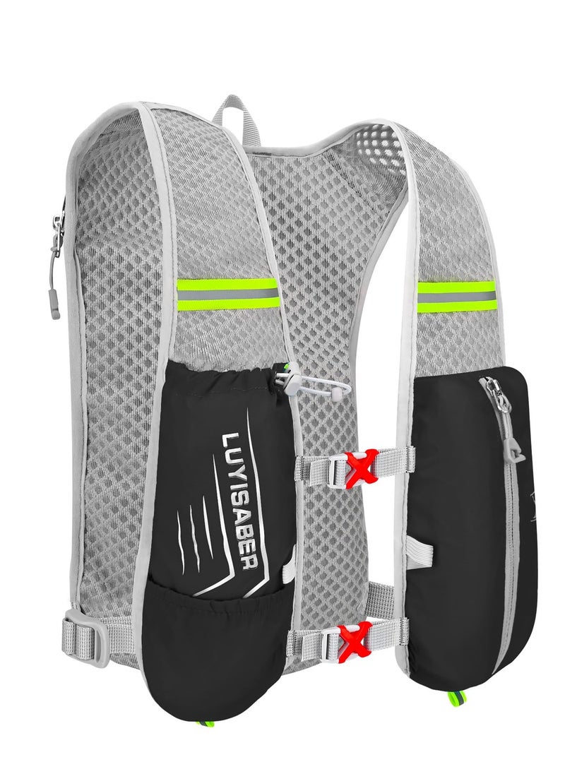 Running Backpack, Lightweight Running Vest Women, Micro-Splash Resistant Surface Hydration Vest for Outdoor Cycling Marathon Running Skiing Camping Climbing Regardless of Gender - Image 1
