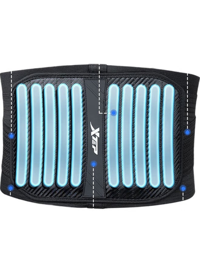 XTEP Lumbar Support Belt For Men, Lumbar Disc Herniation Pressure Waistband For Running, Abdominal Compression, Squats, Deadlifts, Long Sitting, Waist Support - Image 2