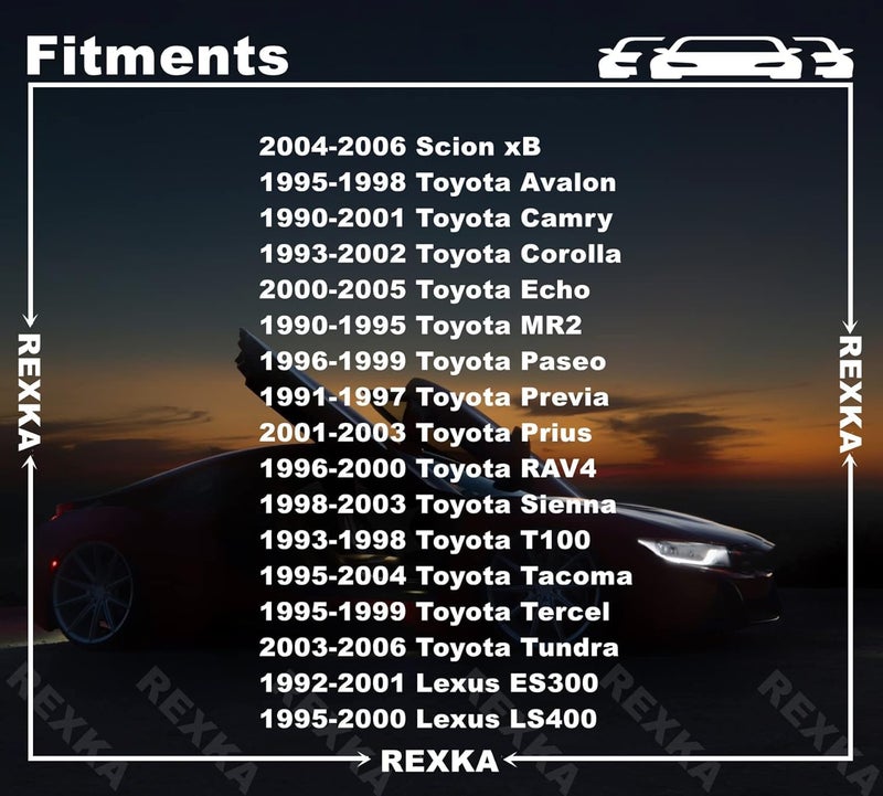 Rexka 51pcs Door Panel Retainer Clip 67771-30070 Compatible with Toyota Corolla, Echo, Prius, RAV4, Sienna, Tacoma, Tundra 67771-06030 - Multipurpose Auto Trim Body Remover - Image 3