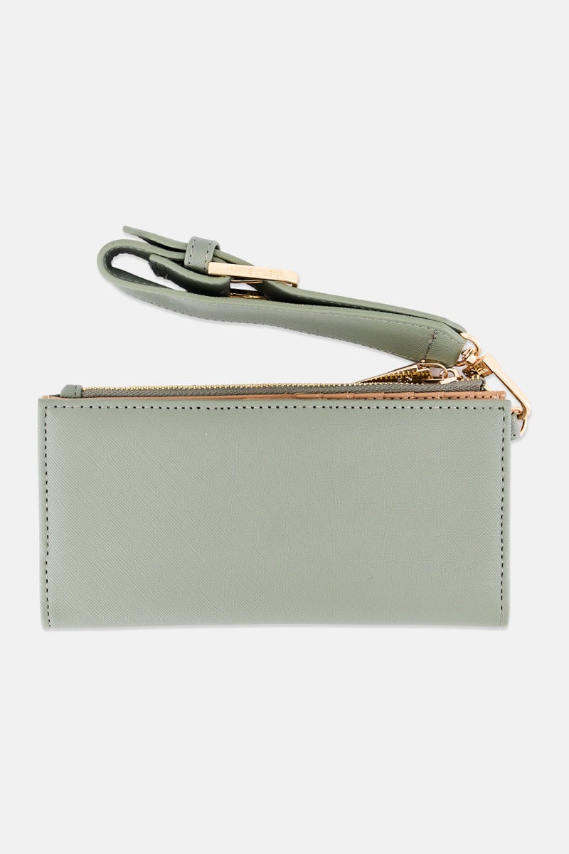 ANNE KLEIN Women Brand Logo Bifold Wristlet Wallet, Olive - Image 2