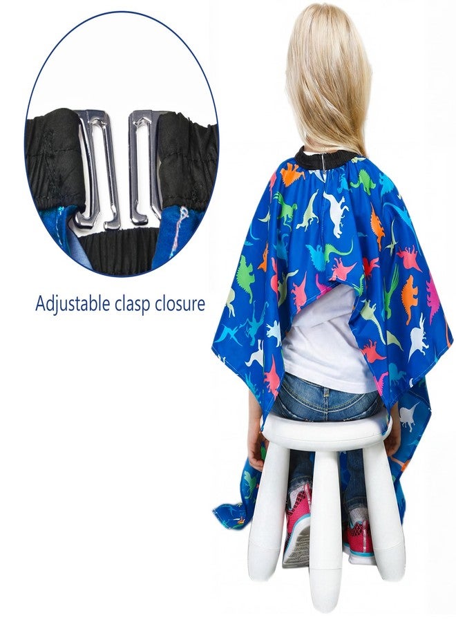 PASHOP Kids Haircut Cape, Dinosaur Waterproof Hair Cutting Cape Boys Barber Haircut Apron for Kids - Image 3
