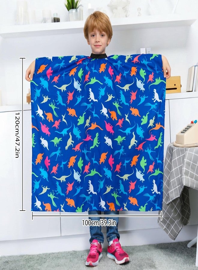 PASHOP Kids Haircut Cape, Dinosaur Waterproof Hair Cutting Cape Boys Barber Haircut Apron for Kids - Image 5