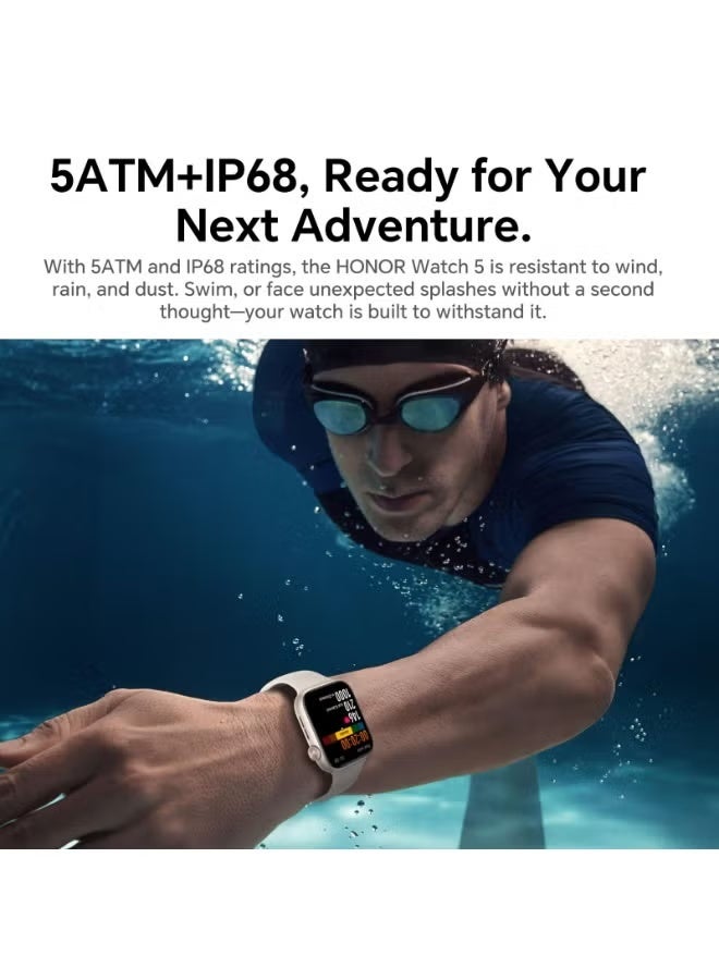 Honor Choice HONOR Watch 5 Smartwatch, 1.85 Inch AMOLED Display Smart Watch Men Women, 15 Days Battery Life, GPS - Image 4