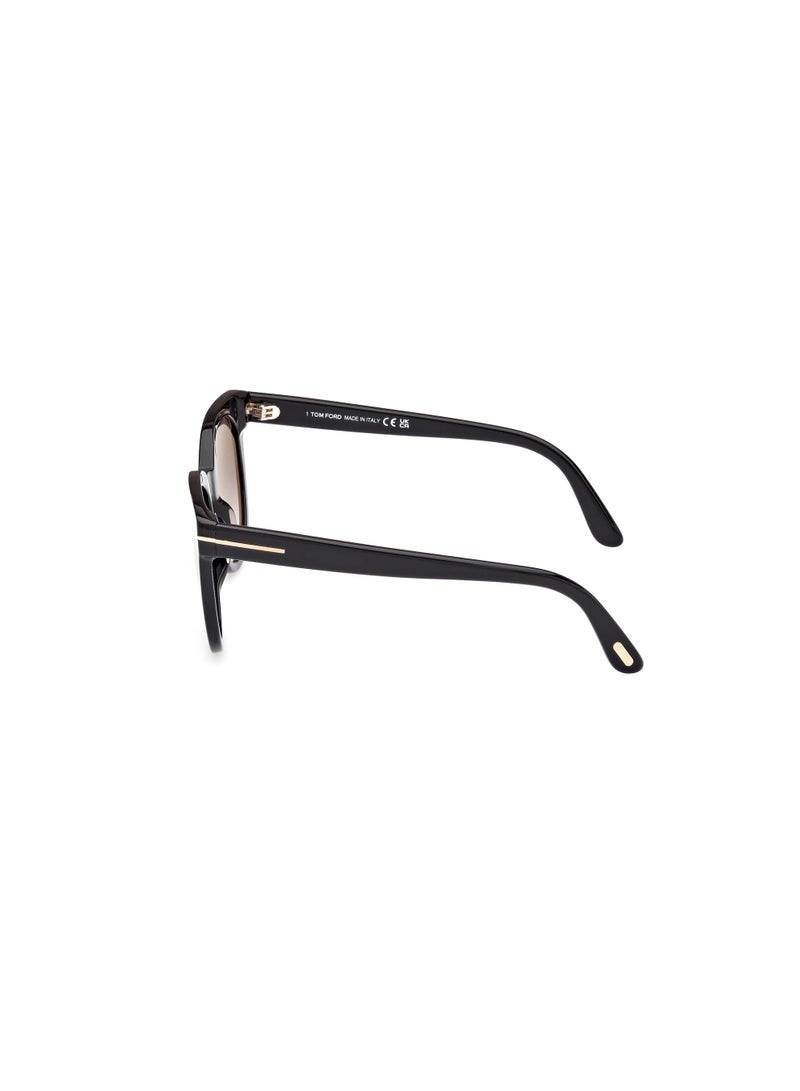 توم فورد نظارات شمسية نسائية دائرية بإطار كامل من توم فورد، طراز مويرا FT1109 01B - Image 4