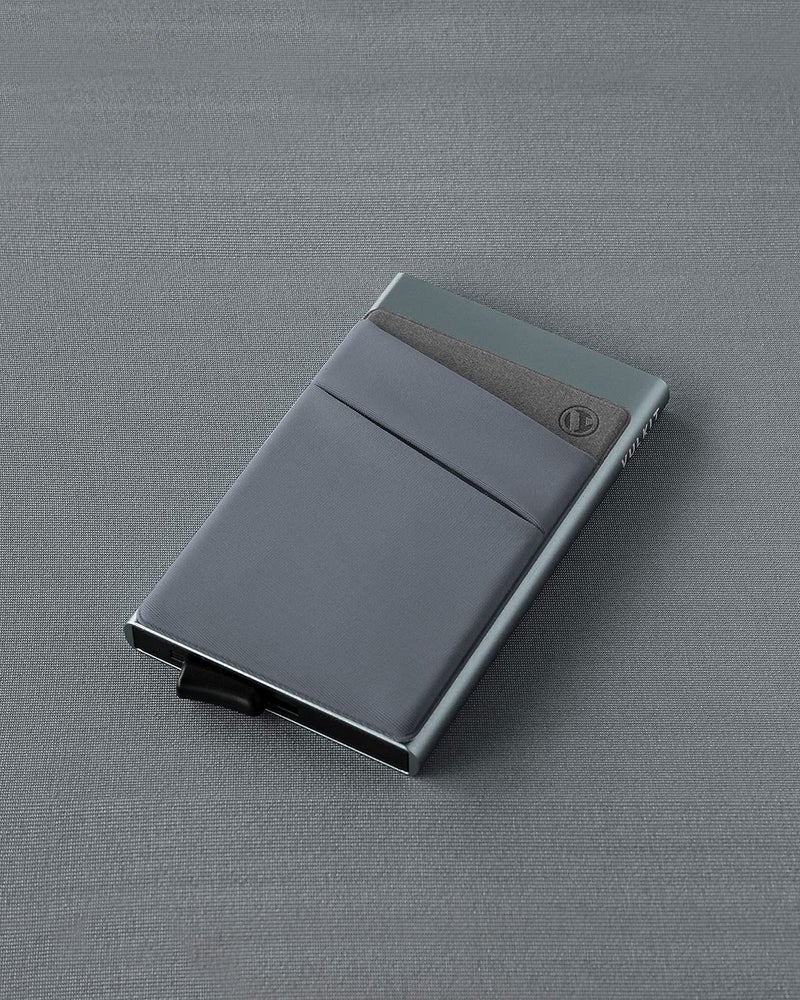 VULKIT VULKIT Card Holder with Money Pocket Pop Up Wallet RFID Blocking Slim Metal Bank Card Case Holds 5 Cards and Notes(Space Grey)  - Image 5