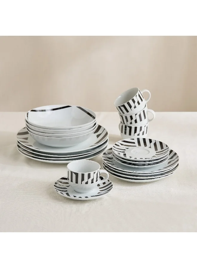 هوم بوكس Atlanta 20-Piece Geo Dinner Set - Serves 4