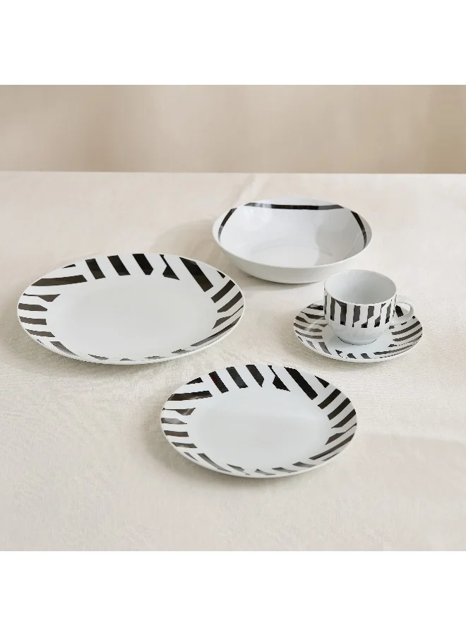 Home Box Atlanta 20-Piece Geo Dinner Set - Serves 4