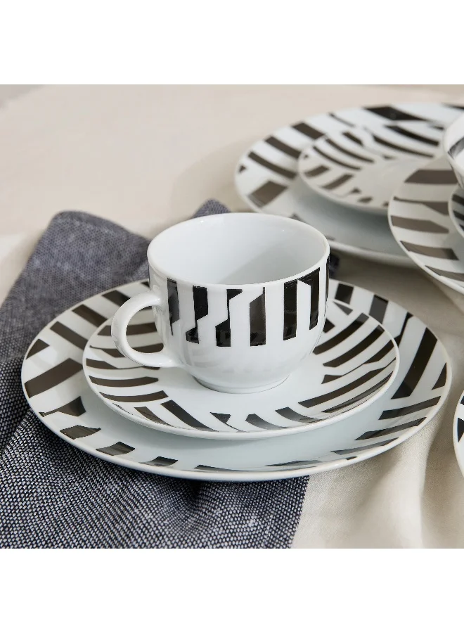 هوم بوكس Atlanta 20-Piece Geo Dinner Set - Serves 4
