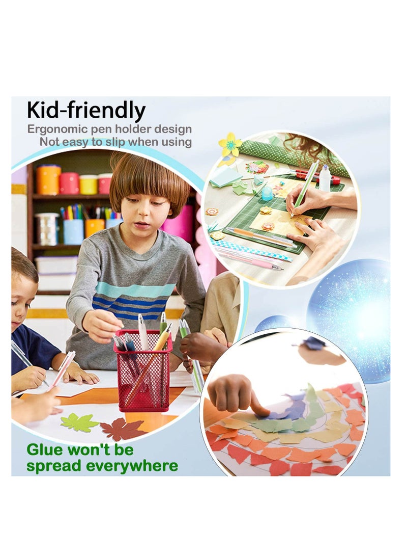 SOLARAE Ball Point Glue Pen - Applying Glue Like Writing, Kids-Friendly Precise Apply and Easy Control, Quick Dry Glue Pen for Crafting, Scrapbooking, Card Making, Kids School Supplies Craft Supplies - Image 5