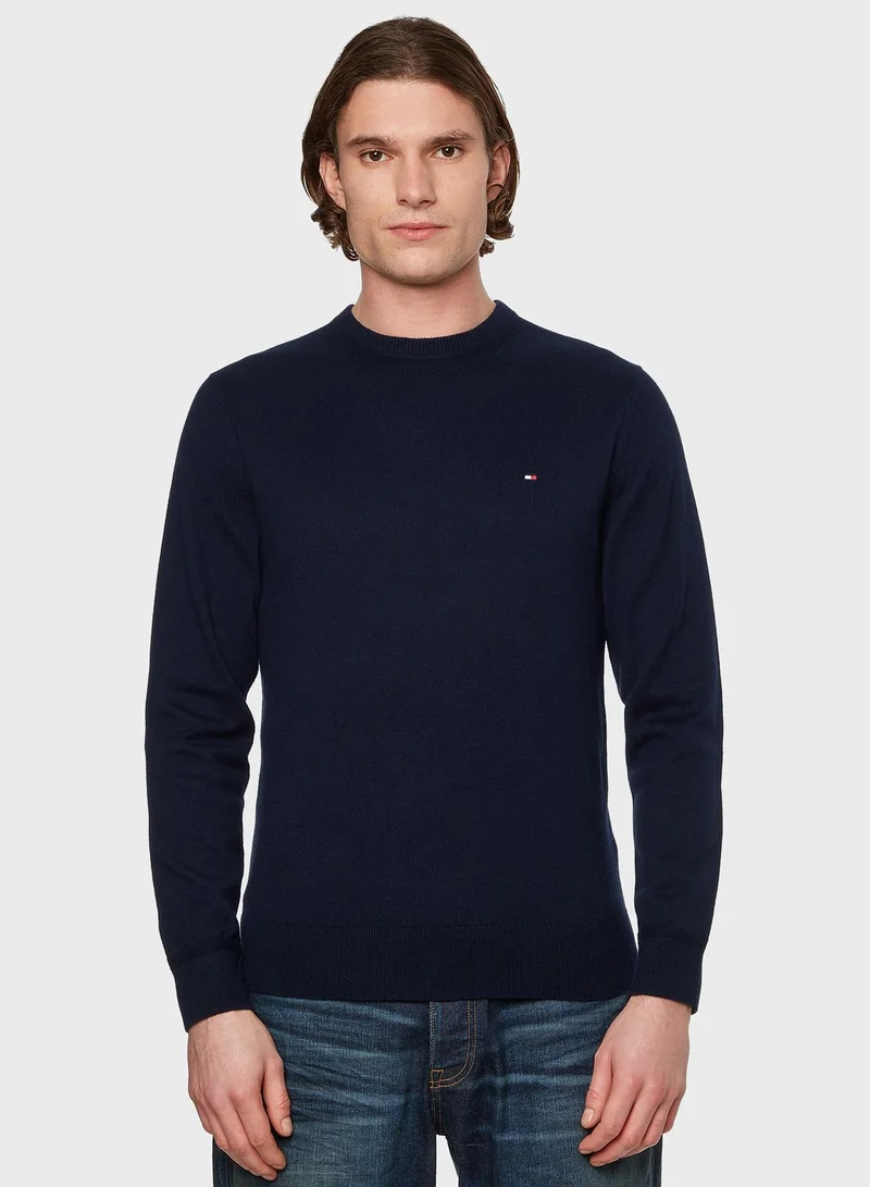 TOMMY HILFIGER Logo Crew Neck Sweater