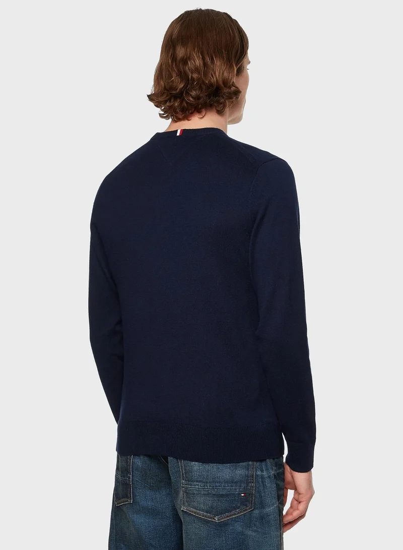 TOMMY HILFIGER Logo Crew Neck Sweater