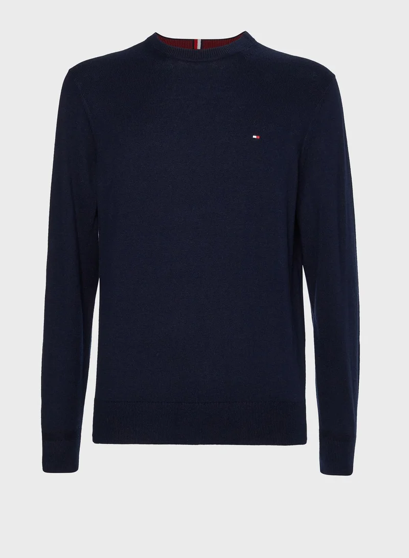 TOMMY HILFIGER Logo Crew Neck Sweater