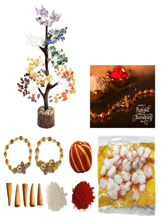Joto_Rakhi for Brother with Gift Pack Rakhi Combo | Roli Chawal Tika | Raksha Bandhan Wish Card - Rakhee for Bhaiya Bhabhi Combo Set - Image 1