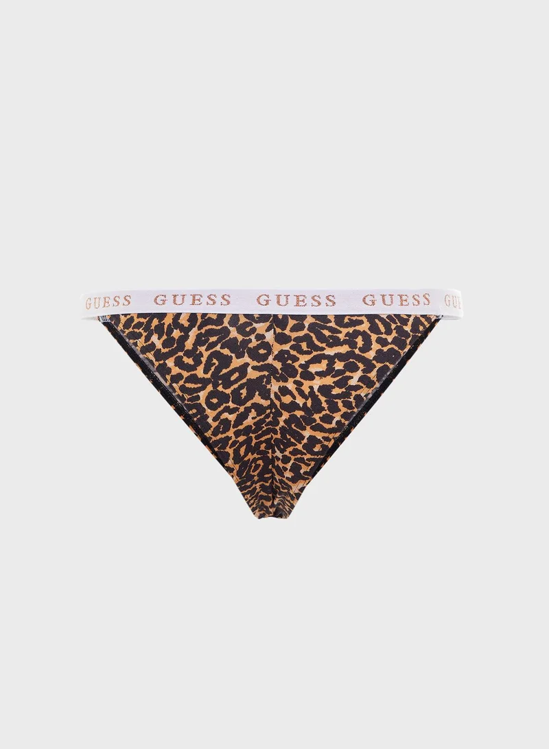 GUESS Leopard Print Thong