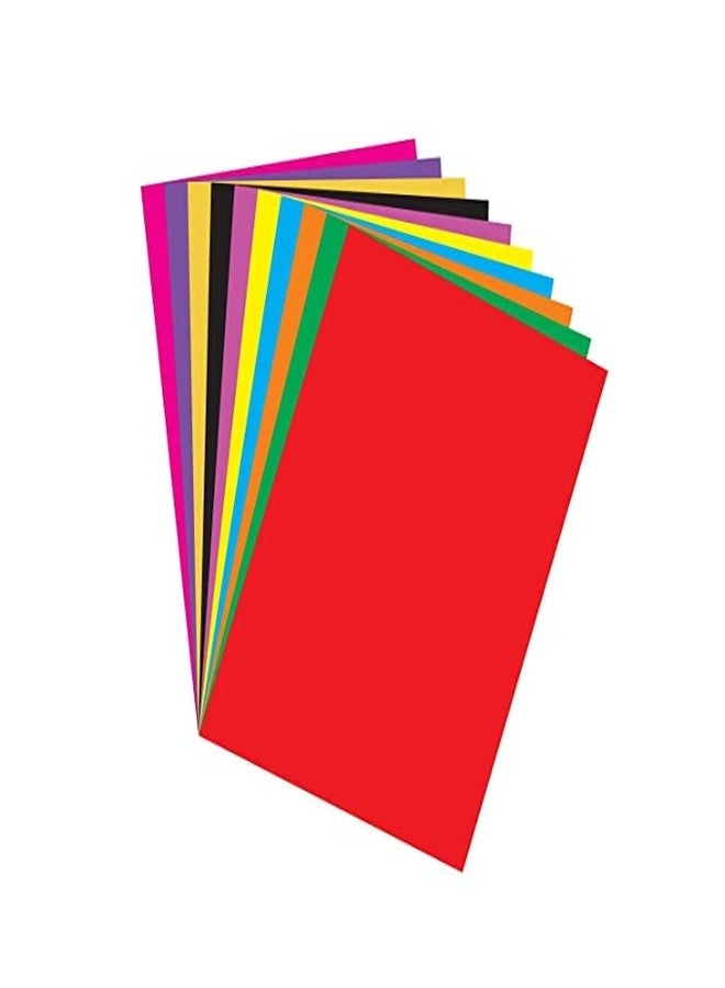 Bambalio BFP-DRK, Dark Colour Paper Pack Of 100 Sheets/Smooth Finish 75 Gsm/ A4 Size: 10 Assorted Colours - Art & Craft Coloured Paper - Image 1