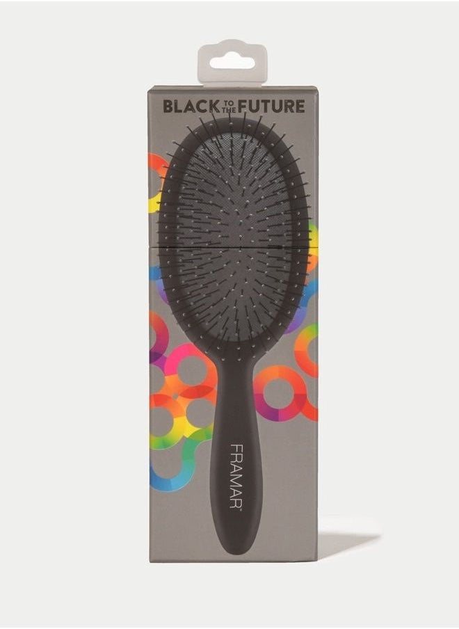framar Framar Detangling Curly Hair Brush – No More Tangles Hairbrush – Elegant Detangler brush, Hair brushes for women, Mens Hair Brush, Hair Detangle Brush, Hair Accessories For Women (Black)  - Image 2